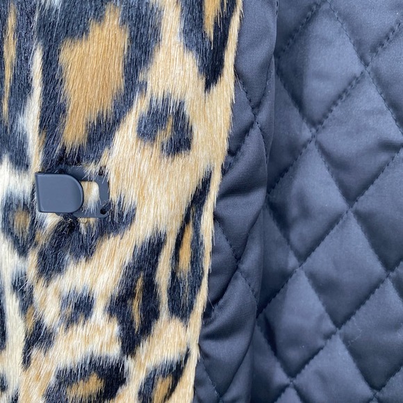 Alice + Olivia Animal Print Leopard Faux Fur Longline vest Womens Size XS/S - Picture 8 of 15